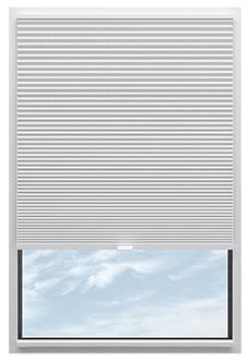 Nocturne (Blackout), Snow White - Stick Fit Slim Honeycomb Blind